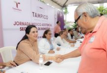 Encabeza Mónica Villarreal Nueva Jornada del Bienestar en Plaza de Armas
