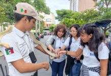 Exhiben animales y dan educación ambiental en la zona centro de Tampico