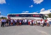 Entregó Alcalde Carlos Peña Ortiz nuevo autobús para deportistas reynosenses