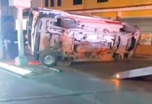 “Machetazo al caballo de espadas” vuelca ambulancia y deja solo daños