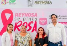 Reynosa se Pinta de Rosa con impulso del Alcalde Carlos Peña Ortiz para combatir cáncer de mama