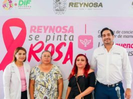 Reynosa se Pinta de Rosa con impulso del Alcalde Carlos Peña Ortiz para combatir cáncer de mama
