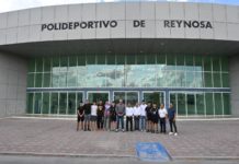 Brinda Gobierno de Reynosa instalaciones del Polideportivo a seleccionados de voleibol de la zona norte