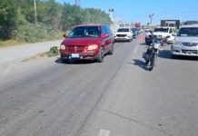 Accidente deja un lesionado, daños y caos vial