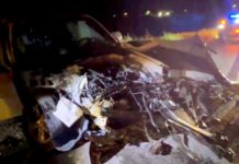 Chocan unidades en tétrica y oscura carretera a la Ribereña dejando lesionados