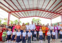 Inauguró Carlos Peña Ortiz Techumbre del Jardín de Niños Federico Froebel