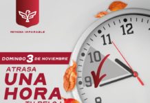 Inicia horario de invierno este domingo 3 de noviembre