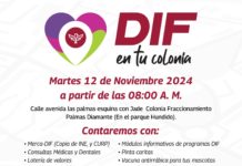 Beneficiará “DIF en Tu Colonia” a familias en Fraccionamiento Palmas Diamante