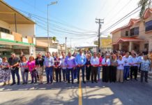 Inauguraron Alcalde y vecinos de la Aztlán, pavimentación por más de 5.7 MDP