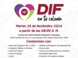 Invita DIF Reynosa a brigada en la colonia Generación 2000