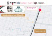 Aviso de cierres de vialidad por Desfile Conmemorativo del 114 Aniversario de la Revolución Mexicana en Reynosa