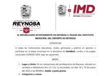 Invita Gobierno de Reynosa a participar en la etapa municipal de Handball