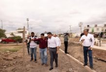 Supervizan construcción de la nueva estancia familiar y un polideportivo