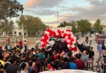 Guardia Estatal de Proximidad regala juguetes y dulces a niños de escasos recursos en Reynosa