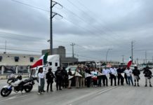 Parte caravana de migrantes con destino al estado de Querétaro
