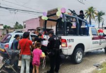 Guardia Estatal regala juguetes a niños de Ciudad Madero