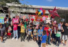Llevan la alegría de la navidad a niños de ejidos de Reynosa