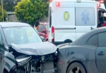 Choque deja un lesionado y daños en colonia La Petrolera