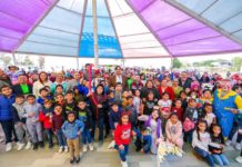 Festejó Carlos Peña Ortiz con Posada Navideña a niños cumpleañeros