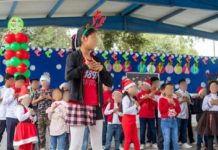 Celebran DIF Tampico y CBTis 103 la Navidad a Niñas y Niños PANNARTI