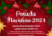 Invita Alcalde Carlos Peña a Posada Navideña en colonia Humberto Valdez Richaud