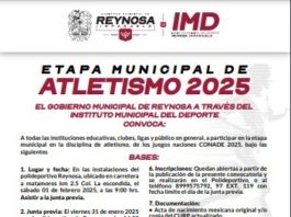 Invita Gobierno de Reynosa a la Etapa Municipal de Atletismo