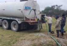 Atiende cada 15 días con agua a comunidades del Barrancón y Media Luna