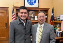 Se reunió el alcalde Alberto Granados con Eddie Treviño Jr, juez del Condado de Cameron