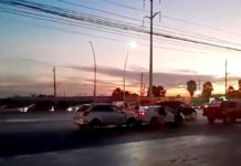 Accidente vial deja solo daños materiales en libramiento a Monterrey