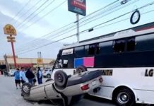 Accidentes viales dejan cuantiosos daños materiales, y obstrucción vehicular