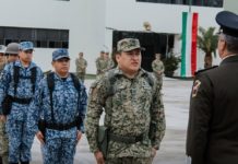 Toma de posesión General Brigadier E.M. como Comandante de la Guarnición Militar de Matamoros