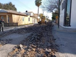 Rehabilitan calles de la colonia Rodríguez