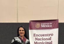 Asiste Mónica Villarreal con Claudia Sheinbaum al Primer Encuentro Nacional Municipal