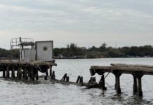 Fuerte oleaje provoca derrumbe de muelle de pilotos en Ciudad Madero