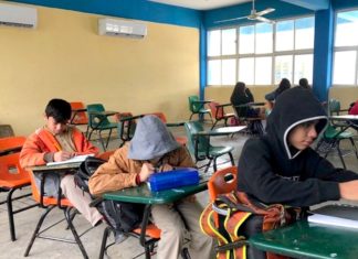 Suspenden clases ante temperaturas congelantes en Tamaulipas