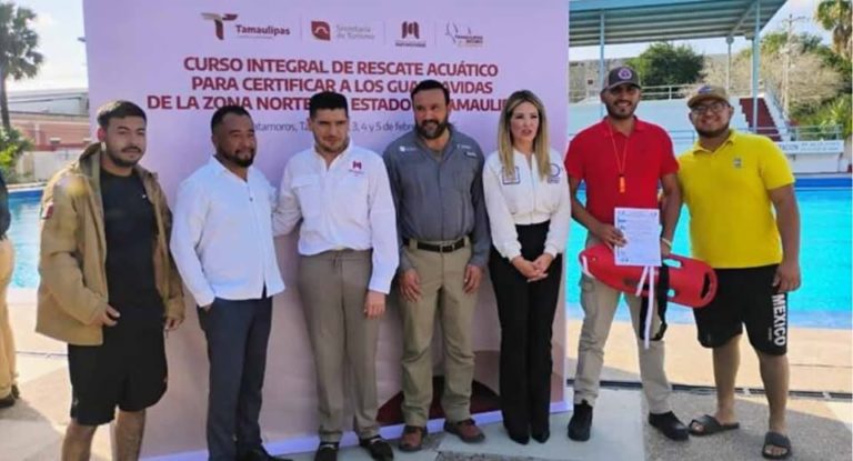 Certifican a guardavidas de Protección Civil de San Fernando en rescate acuático