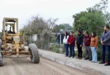 Supervisa alcaldesa Vero Aguirre avance de obra de pavimentación en Fco. Villa