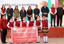 Rinden honores a la bandera en la Esc. “Capitan Genaro Cortinas” en San Fernando