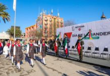 Presidió Alcalde Carlos Peña Ortiz ceremonia del Día de la Bandera