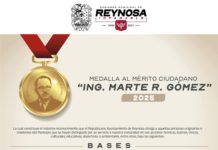 Distinguirá Gobierno Municipal de Reynosa a un ciudadano con la Medalla al Mérito Ciudadano “Ing. Marte R. Gómez” 2025