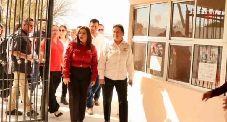 Alcaldesa Verónica Aguirre Visita Sec. Francisco Villa en San German