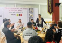 Participa Mónica Villarreal en el CXII Aniversario del Ejército Mexicano