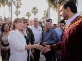 Camargo reafirma lazos binacionales en el tradicional abrazo en el Puente Reynosa-Hidalgo