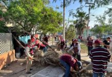 Rehabilitan área verde del Fraccionamiento Hacienda del Puente