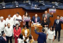 ‘Revientan’ sesión del Senado; oposición pedía comisión sobre Teuchitlán