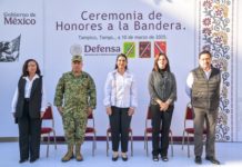 Mónica Villarreal Refuerza Valores Patrios en Ceremonia Cívica en Tampico