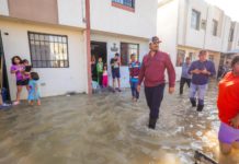 Fraccionamiento Pirámides recorrido por Carlos Peña Ortiz con apoyo para familias