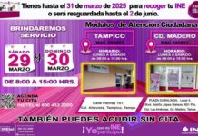 Tienen hasta el último día de marzo para recoger su credencial con fotografía: INE.