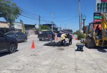Intensificó Gobierno de Reynosa bacheo de calles y avenidas