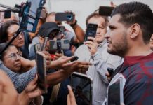 Descienden niveles de agua en el Río Bravo; de cualquier manera no se baja la guardia: Beto Granados.